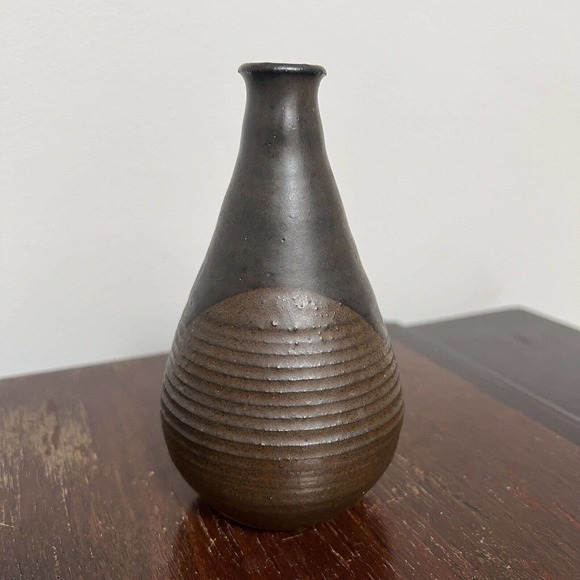 Carol McFarlan Pond Farm Pottery Studio Ceramic Vase Vessel 5 1/4" California - Picture 4 of 8